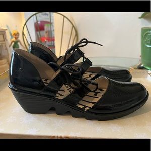 Fly London Lace Up Mary Jane Shoes